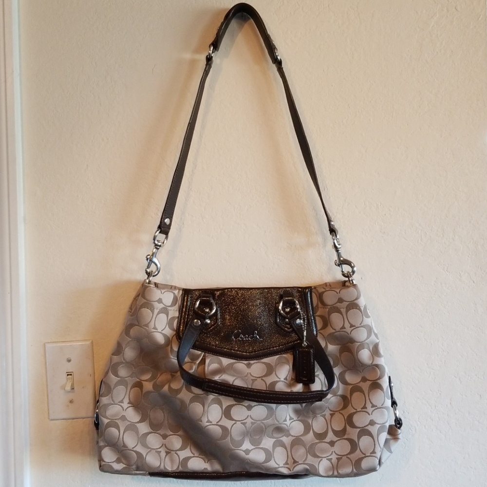 Brown coach purse